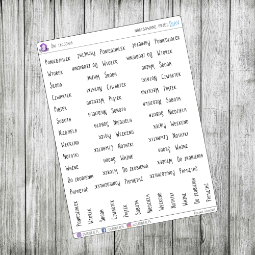 małe czarne dni tygodnia