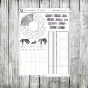 Księżycowy miesiąc, cz.11 - kalendarze i trackery (śledziki)