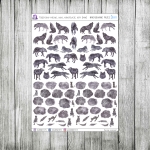 Księżycowy miesiąc, wilki, konstelacje, koty (mini)