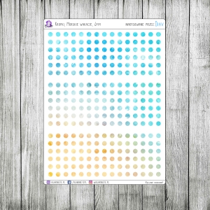 Kropki, 4mm, Morskie Wakacje