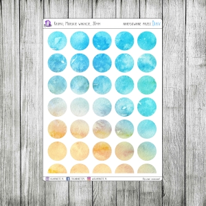 Kropki, 20mm, Morskie wakacje