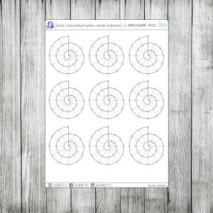 Śledzik czasu/produktywności dzienny (chronodex - spiraldex ) v2 - MINI