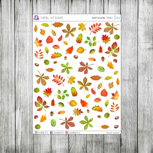 Lis(t)ki, cz.07 - akwarelowe, jesienne liście