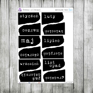 Papierowy, cz.2 - miesiące