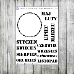 Szablonowy, cz.1 - przywitanie miesiąca i nazwy miesięcy