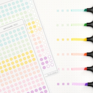 Kropki 5mm, ST, pastelowe