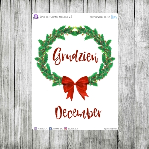 Zima: przywitanie miesiąca, v.3