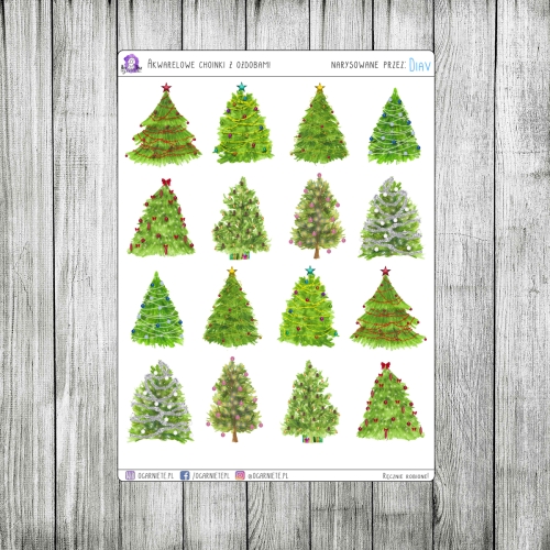 choinkowe naklejki