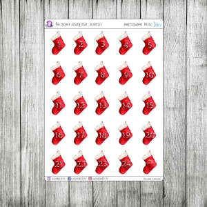 Kalendarz adwentowy: skarpety