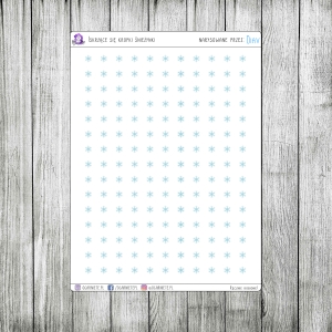 Kropki, iskrzące się śnieżynki