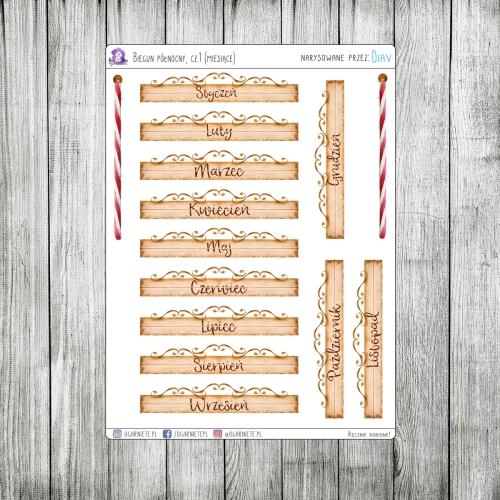 nazwy miesięcy świąteczne