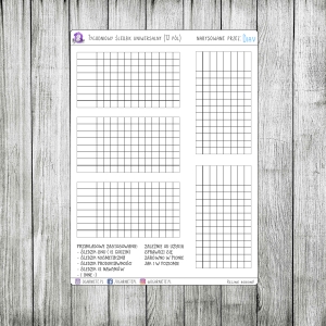 Tygodniowy śledzik uniwersalny (12 pól)