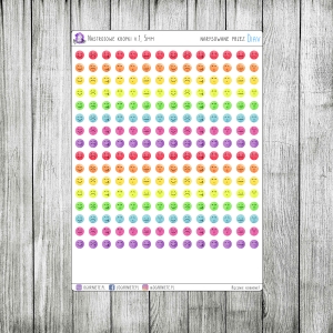 Kropki nastrojowe v.1, 5mm - urodzinowe kolory