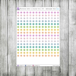 Kropki nastrojowe v.4, 5mm - tęczowe pastelowe