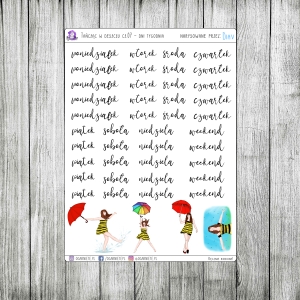 Tańcząc w deszczu, cz.07 - dni tygodnia