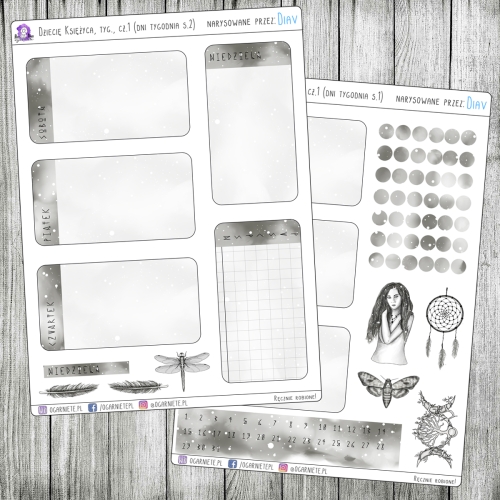 mistyczna tygodniówka do plannera