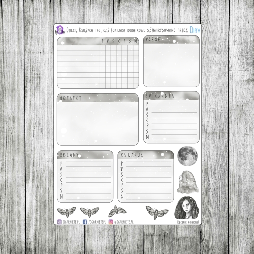 księżycowe planowanie tygodnia