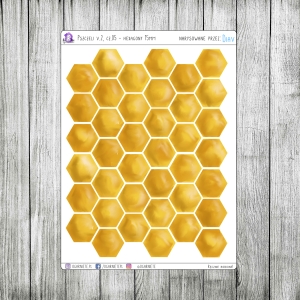 Pszczeli v.2, cz.05 - duże hexagony (15mm)