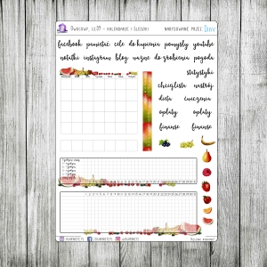 Owocowy, cz.09 - kalendarze i śledziki