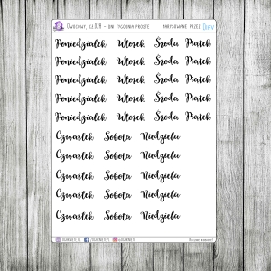 Owocowy, cz.02a - dni tygodnia