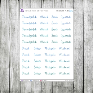 Tropikalne Wakacje cz.02 - dni tygodnia