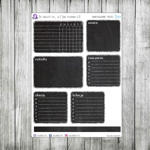 tygodniówka tablicowa