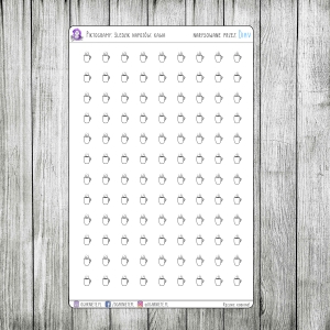 Piktogramy: śledzik napojów: kawa - Arkusz XS