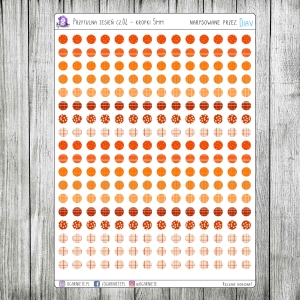 Przytulna Jesień cz.04 - kropki 5mm