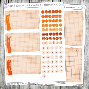 Przytulna Jesień, tyg., cz.01 - dni tygodnia (str. 1-2)