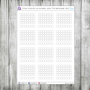 Śledzik kalendarzowy, kropki 5mm