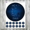 naklejki ze znakami zodiaku wodnik