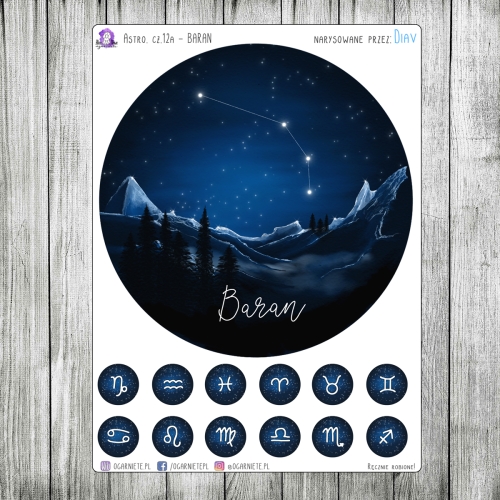 naklejki ze znakami zodiaku panna