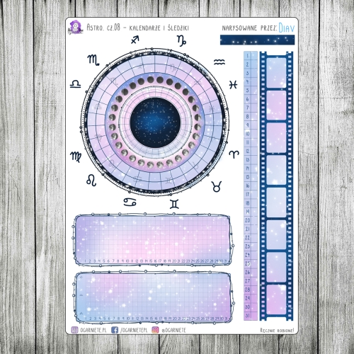 astrologiczny kalendarz kołowy