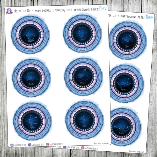 konstelacje gwiezdne naklejki