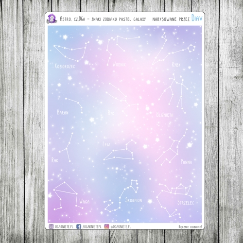  naklejki z konstelacjami gwiezdnymi