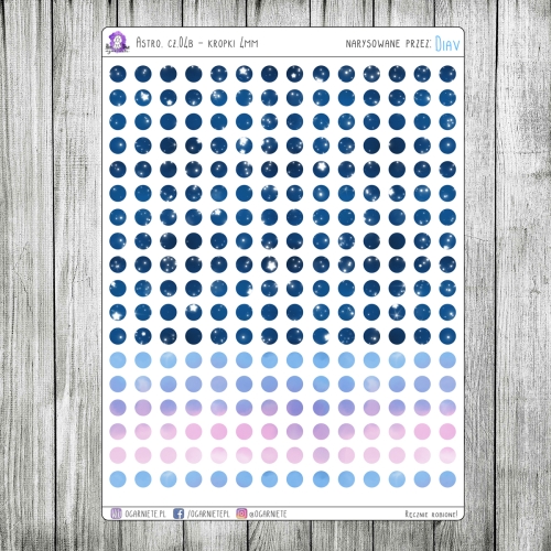 naklejki z kropeczkami