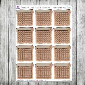 Papierowy v2, cz.11 - śledziki miesięczne, kwadratowe