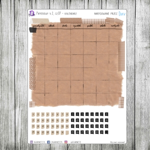 Papierowy v2, cz.07 - kalendarz miesięczny