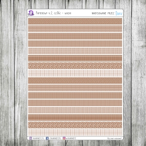 Papierowy v2, cz.06c - paseczki: różne wzory