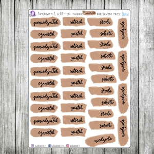 Papierowy v2, cz.02 - dni tygodnia