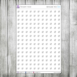 Piktogramy: Fryzjer - arkusz XS