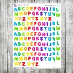 Kolorowe literki v.01