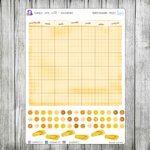 Gorące lato, cz.07 - kalendarz miesięczny