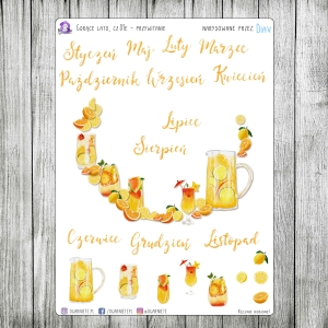 Gorące lato, cz.01e - przywitanie miesiąca (+nazwy miesięcy)