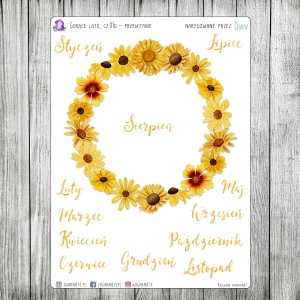 Gorące lato, cz.01d - przywitanie miesiąca (+nazwy miesięcy)