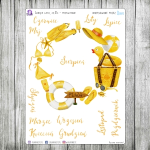 Gorące lato, cz.01c - przywitanie miesiąca (+nazwy miesięcy)