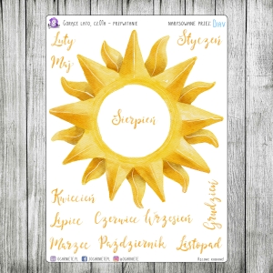 Gorące lato, cz.01a - przywitanie miesiąca (+nazwy miesięcy)