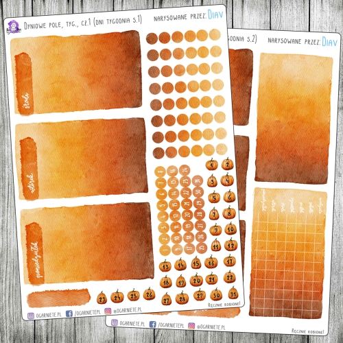 halloween tygodniówka bullet journal