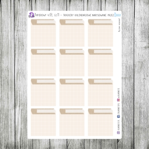 Papierowy v3, cz.11 - śledziki miesięczne, kwadratowe