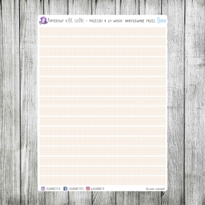 Papierowy v3, cz.03c - paseczki a la washi, w kratkę